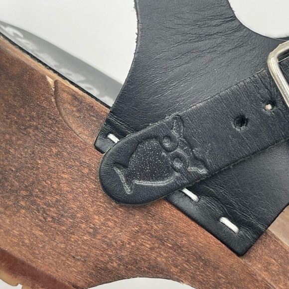 Sandgrens Hand Crafted Milan Wood Nubuck Leather Clog Sandals Sz 40 US 9-9.5 - Picture 14 of 16